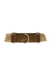 Chloé Camera Chain Belt In Brown