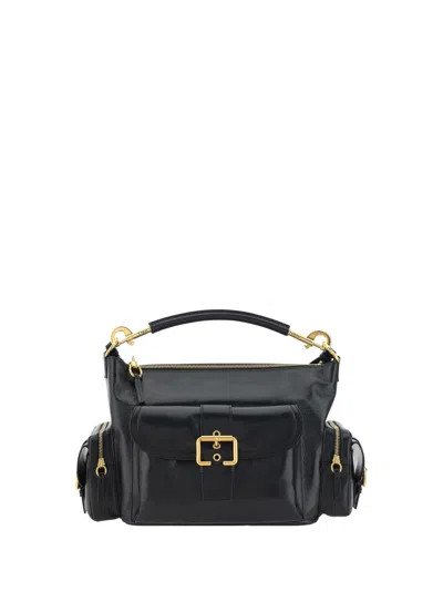 Chloé Chloè Shiny Leather Camera Bag In Black