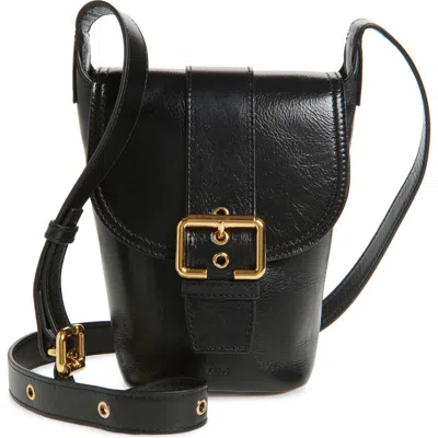 Chloé Camera Leather Crossbody Bag In 001 Black