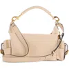 Chloé Camera Leather Top Handle Bag In Sweet Beige