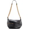 Chloé Sac Porté Épaule Camera Chain En Cuir Brillant Femme Noir Taille Onesize 100% Bubalus Bubalis, Farme In 001 Black