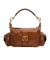 Chloé Shoulder Bag In Shiny Leather In Brown