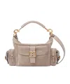 Chloé Womens Chloe Camera Medium Suede Cross-body Bag In Nude