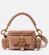 Chloé Small Shiny Leather Camera Bag In Pink