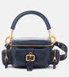 Chloé Camera Small Leather Shoulder Bag In Evening Blue