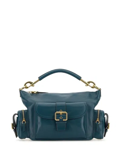 Chloé Leather Camera Bag In Blue