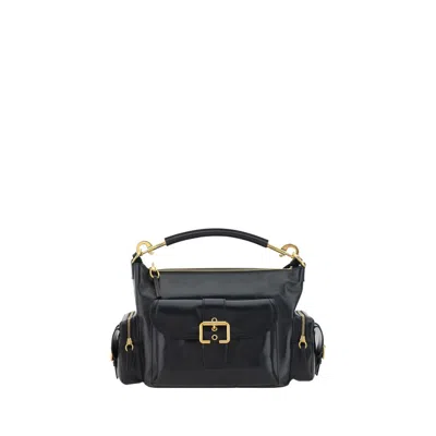 Chloé Chloè Shiny Leather Camera Bag In Black