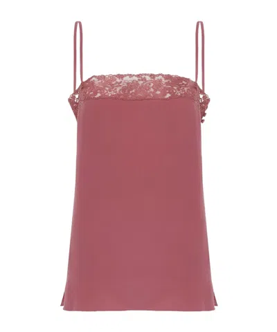 CHLOÉ CHLOÉ LACE DETAILED SPAGHETTI STRAP TOP