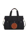 Chloé Canvas Changing Bag In Navy