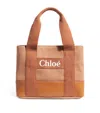 Chloé Logo-print Canvas Tote Bag In Sand