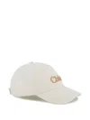 Chloé Baseball Cap With Logo Chloe In White