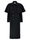 Chloé Wool Coat With Removable Cape