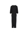 Chloé Cape Long Dress In Black