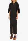 Chloé Cape Maxi Dress In Black