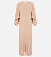 Chloé Caped Gown In Pink