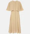 Chloé Caped Midi Dress In Green