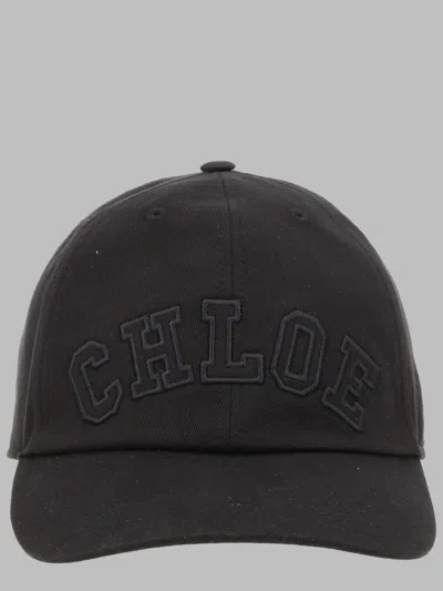 Chloé Cappello Da Baseball Con Logo In Black
