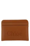 Chloé Chloe Sense Embroidered Logo Card Holder
