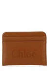 Chloé Chloe Sense Embroidered Logo Card Holder