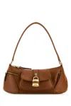 Chloé The 99 Shoulder Bag In Shiny Grained Calfskin In Claybrown
