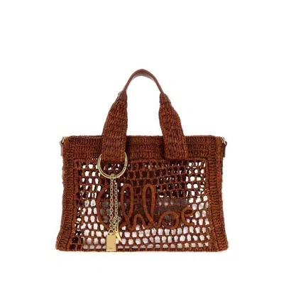 Chloé Claybrown Summer Banana Small Tote In Brown