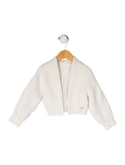 Pre-owned Chloé Babies' Cardigan Sweater In Neutral