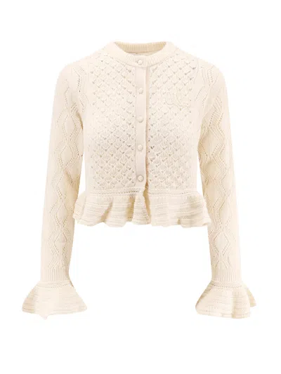 Chloé Cardigan With Rouches In Multi