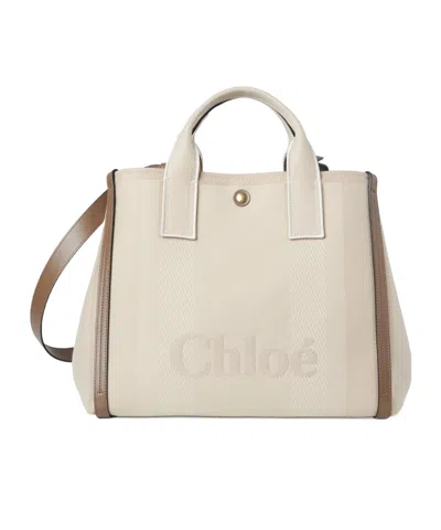 CHLOÉ CHLOÉ CARRY LOGO DETAILED LARGE TOTE BAG