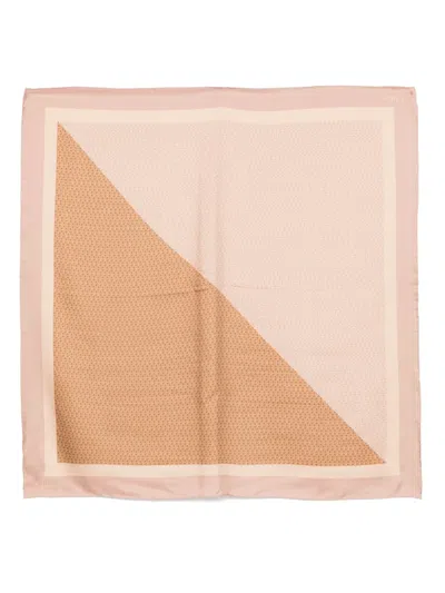Chloé Carre Scarf In Neutral
