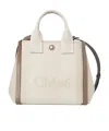 Chloé Carre Small Shoulder Bag In White