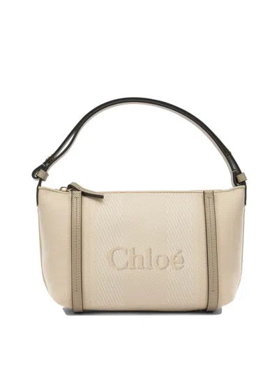 Chloé “carry” 小号单肩包 In Beige