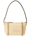 Chloé Carry Canvas & Leather Shoulder Bag