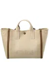 Chloé Carry Logo Shoulder Bag In Beige