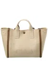 Chloé Chloe Carry Canvas & Leather-trim Tote