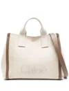 Chloé Carry Canvas Tote Bag In Multi