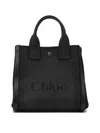Chloé "carry" Tote Shoulder Bag In Black