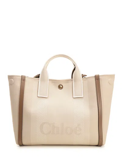 Chloé Carry Handbags Beige