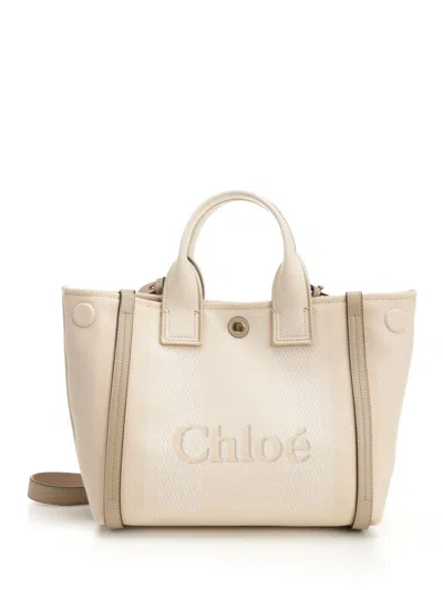 Chloé Carry Handbags Beige