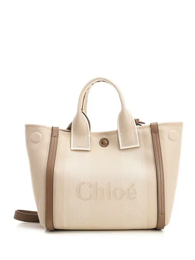 Chloé Carry Handbags Beige