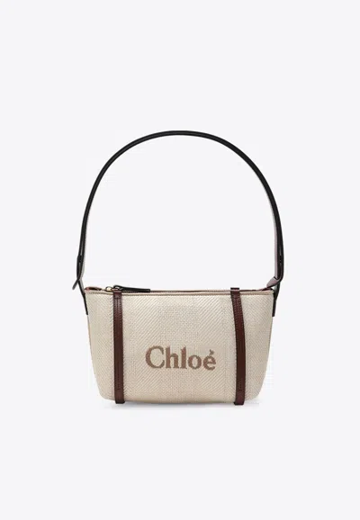 Chloé Carry Jacquard Canvas Shoulder Bag