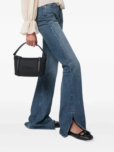 Chloé Carry Logo Bag In Black
