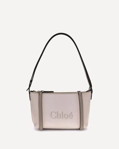 Chloé Carry Shoulder Bag In White