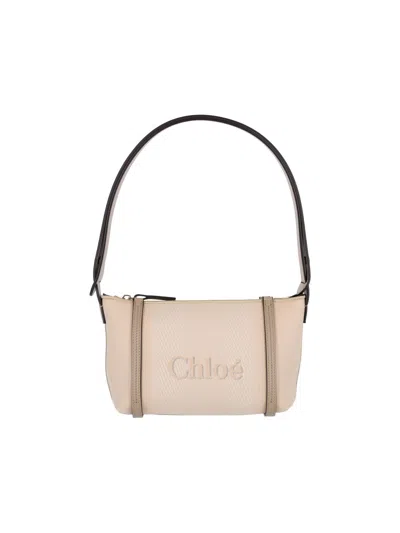 Chloé 'carry' Shoulder Bag In Sand