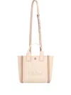 Chloé Chloè Carry Small Canvas Tote Bag In Pink