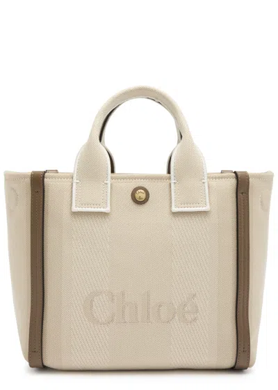 Chloé Chloe Carry Small Canvas Tote In Neutral