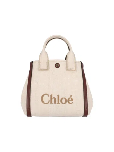 Chloé "carry" Small Tote Bag Beige