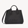 Chloé Carry Tote Bag In Canvas Black Size Onesize 100% Cotton In Black