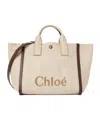 Chloé Carry Tote Bag In Raffia-effect Fibers