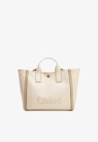 Chloé Carry Tote Bag In Sand