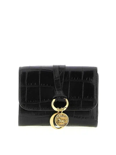 Chloé Small Wallet In Black